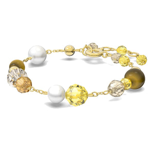 Bracciale Swarovski Somnia, multicolore placcato oro giallo