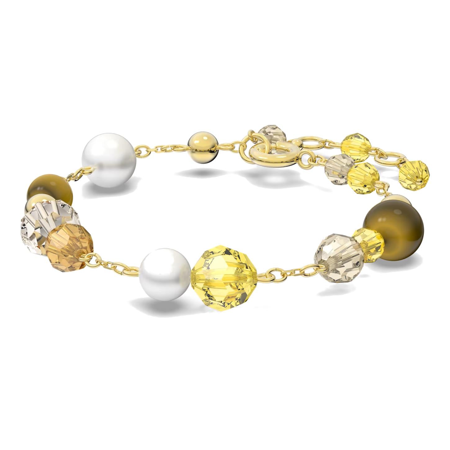 Bracciale Swarovski Somnia, multicolore placcato oro giallo