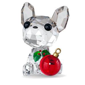 Holiday Cheers Bulldog Francese Swarovski