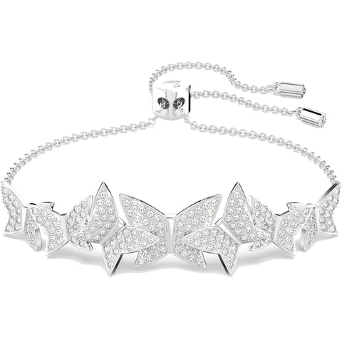 Bracciale Swarovski con farfalle  placcatura rodio