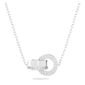 Pendente Swarovski Hollow Piccalo, Bianco, Placcato rodio