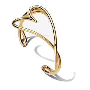 Bracciale Aperto Cuore Linea Sinuosa