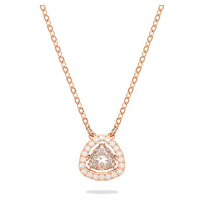 Collana Swarovski Millenia Bianco, Placcato color oro rosa