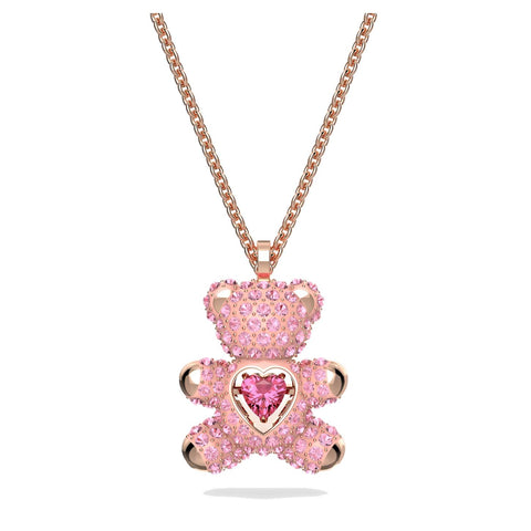 Pendente Swarovski Teddy Rosa, Placcato color oro rosa