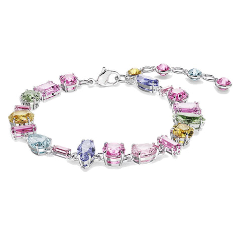 Braccialetto Swarovski Gema Taglio misto, Multicolore, Placcato rodio