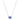 Collana Swarovski Constella Taglio Oval, Blu, Placcato rodio