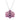 Pendente Swarovski Idyllia Fiore, Rosa, Placcato rodio