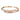 Bracciale rigido Dextera Chiusura magnetica, Bianco, Placcato color oro rosa