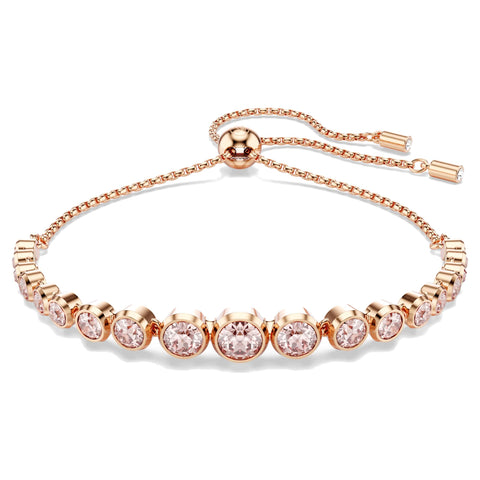 Bracciale Tennis Imber Tagli arrotondati misti, Rosa, Placcato color oro rosa