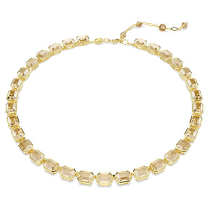 Collana Swarovski Millenia Taglio ottagonale, Giallo, Placcato color oro