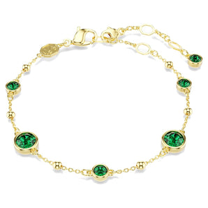 Braccialetto Imber Taglio Round, Verde, Placcato color oro