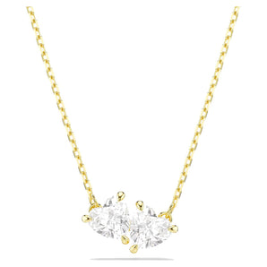 Collana Swarovski Mesmera Attract Cuore, Bianca, Placcato color oro