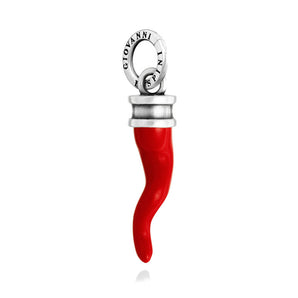 Charm corno rosso classico piccolo