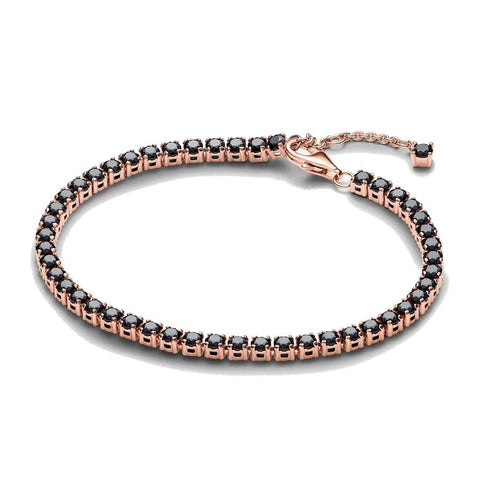 Bracciale Tennis con Pietre Nere Pandora (Misura 16 cm)