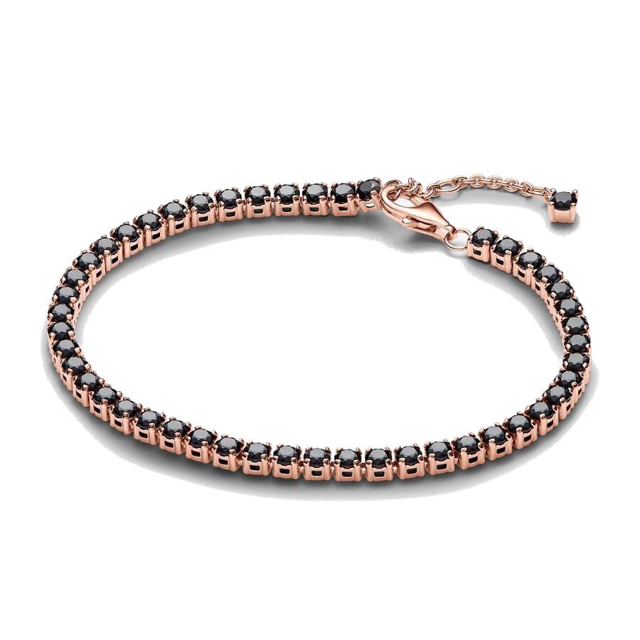 Bracciale Tennis con Pietre Nere Pandora (Misura 18 cm)