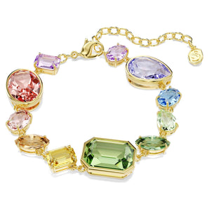 Braccialetto Gema Taglio misto, Multicolore, Placcato color oro