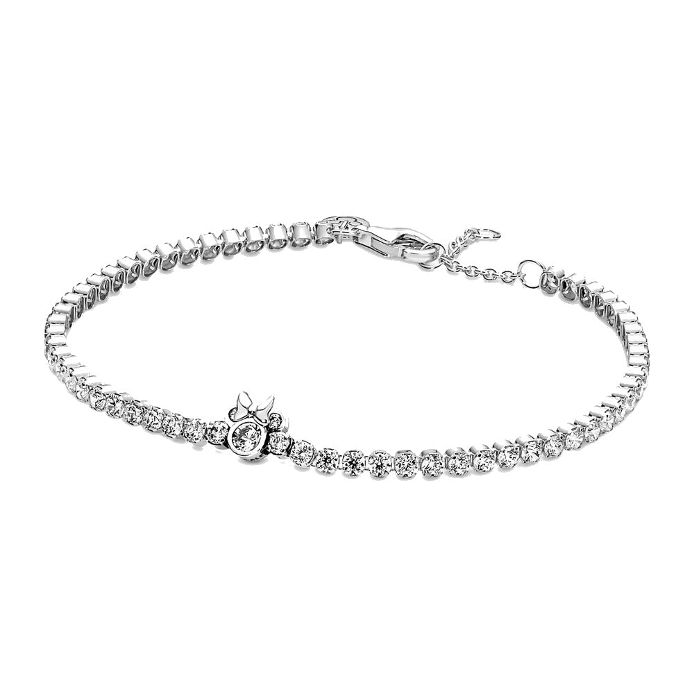 Disney, Bracciale Pandora tennis Minnie (Misura 16 cm)