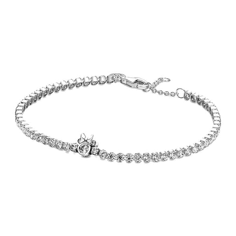 Disney, Bracciale Pandora tennis Minnie (Misura 16 cm)