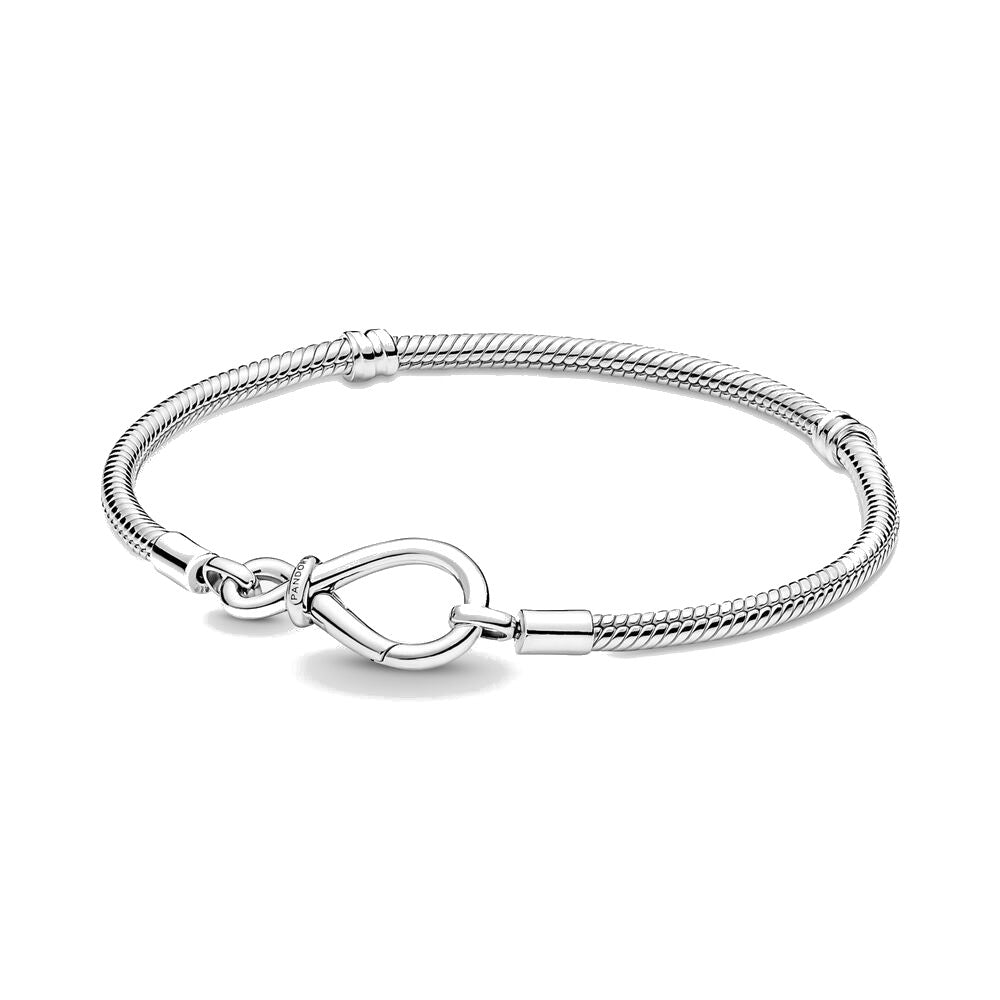 Bracciale Pandora con Chiusura a Nodo Infinito (misura 17 cm)