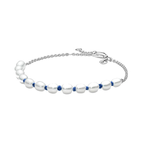 Bracciale Pandora con Perle Coltivate d'Acqua Dolce (Misura 16Cm)