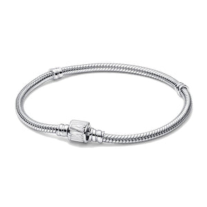 Bracciale Pandora Moments con Maglia Snake e Chiusura con Logo Marvel (Misura 17cm)