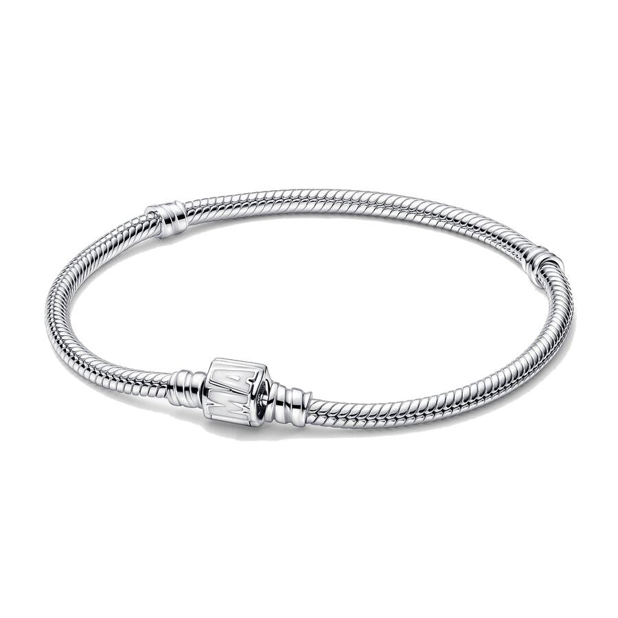 Bracciale Pandora Moments con Maglia Snake e Chiusura con Logo Marvel (Misura 18cm)