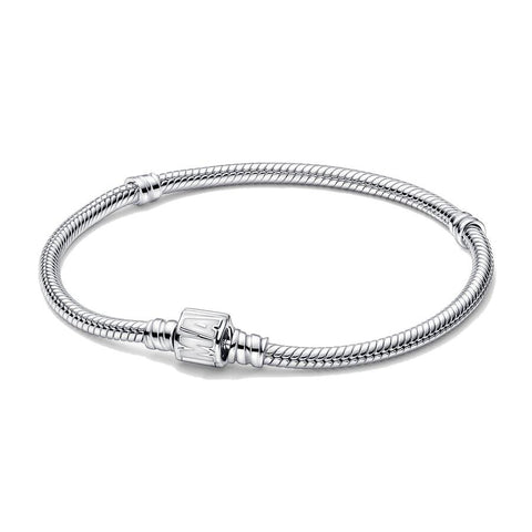 Bracciale Pandora Moments con Maglia Snake e Chiusura con Logo Marvel (Misura 19cm)