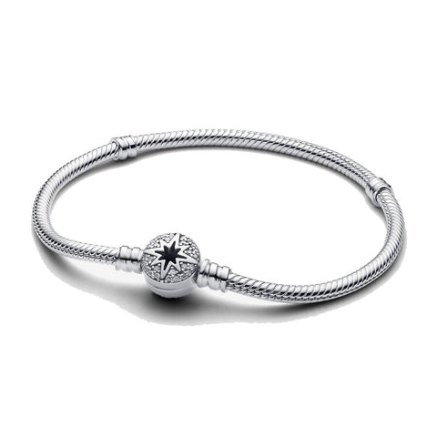 Bracciale Moments con Chiusura Stella Polare (Misura 17 Cm)