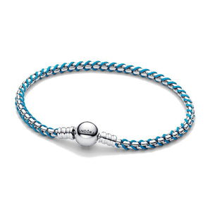 Bracciale Intreccio Tessuto Turchese
Argento Sterling 925 (Misura 18 Cm)