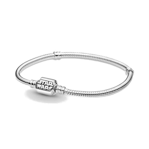 Star Wars, bracciale con maglia snake Pandora Moments (Mis. 17 cm)