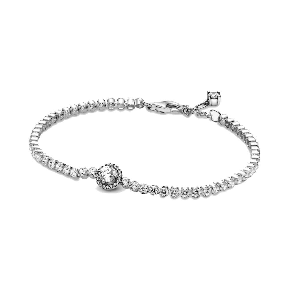 Bracciale Pandora tennis scintillante con punto luce (Misura 16Cm)