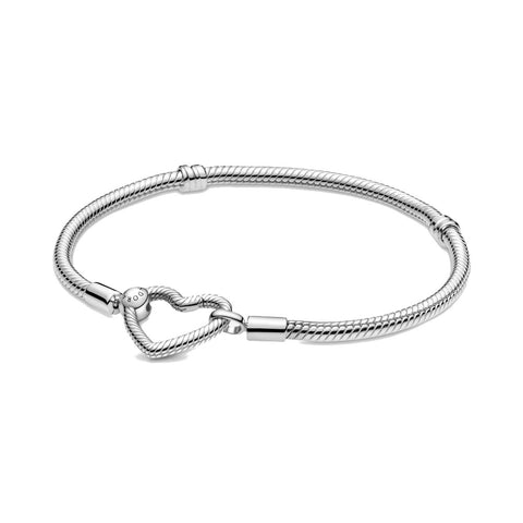 Bracciale Pandora con Chiusura a Cuore Componiibile