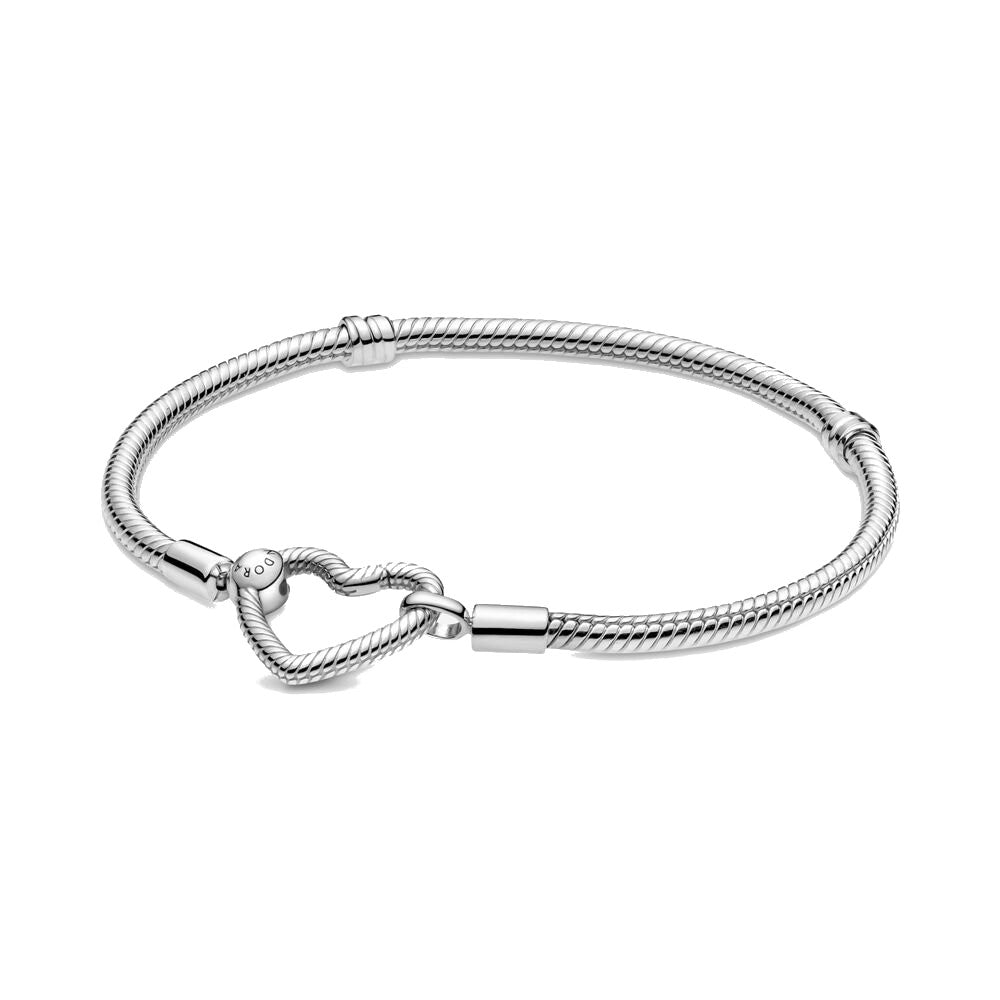 Bracciale Pandora con Chiusura a Cuore Componiibile