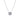 Sterling silver collier with clear cubic zirconia