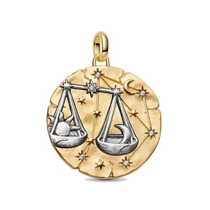 Charm Medallion XL Bilancia "Aequilibrium Animae"
Argento Sterling 925, Esclusiva lega metallica rifinita in Oro