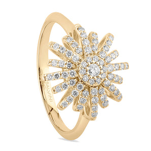 Anello in oro e diamanti linea Sole