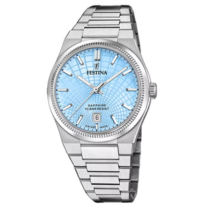 Orologio Festina Swiss Made da uomo bracciale acciaio