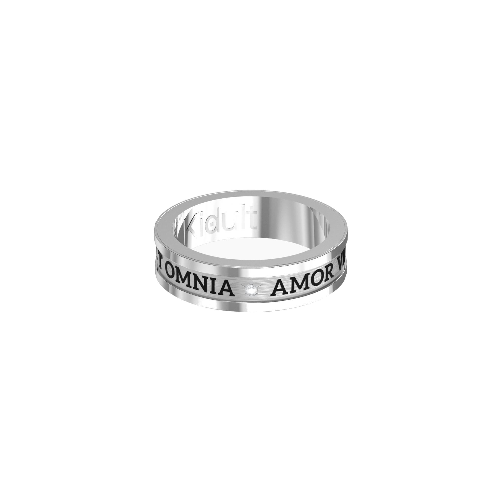 Anello Kidult con scritta l'amore vince tutto