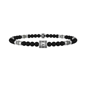 Bracciale Kidult da uomo con agata e frase famiglia