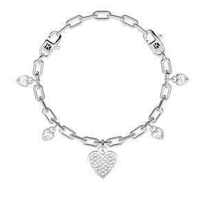 Bracciale Kidult regolabile con ciondolo cuore