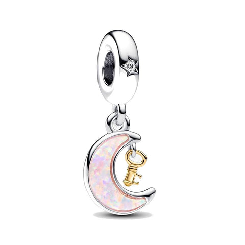 Charm Pendente Chiave della Luna