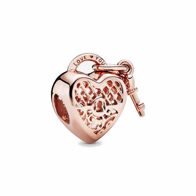 Charm con lucchetto e cuore Promessa d'Amore