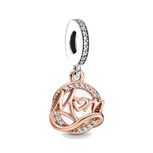 Charm pendente Mum bicolore