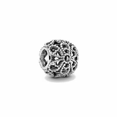 Charm Pandora Fiore decorato openwork