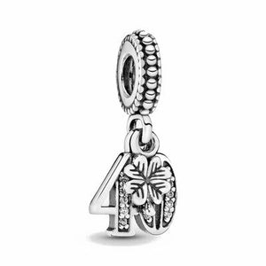 Charm Pandora pendente 40° compleanno