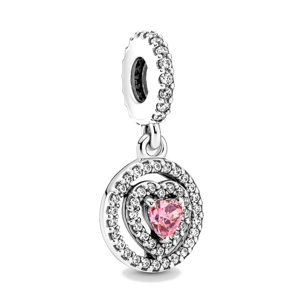 Charm Pandora Pendente Cuore Rosa