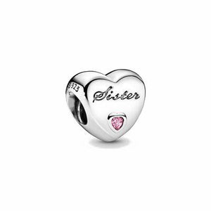 Charm Pandora a cuore Sorella