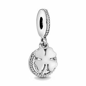 Charm Pandora pendente Quadrifoglio portafortuna