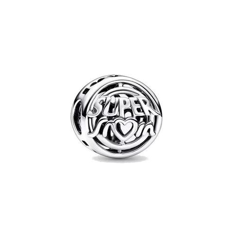 Charm Pandora Openwork "Super Mom"