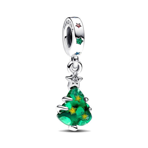 Charm Pendente Albero di Natale con Stelle Pandora